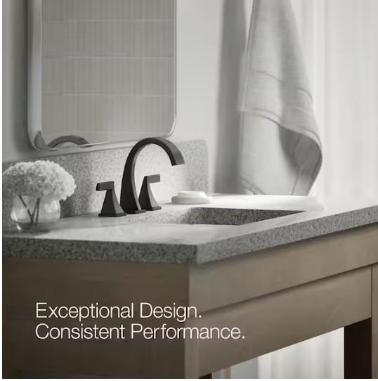 ✅ Katun Widespread bathroom sink faucet Matte Black K-R78039-4D-BL