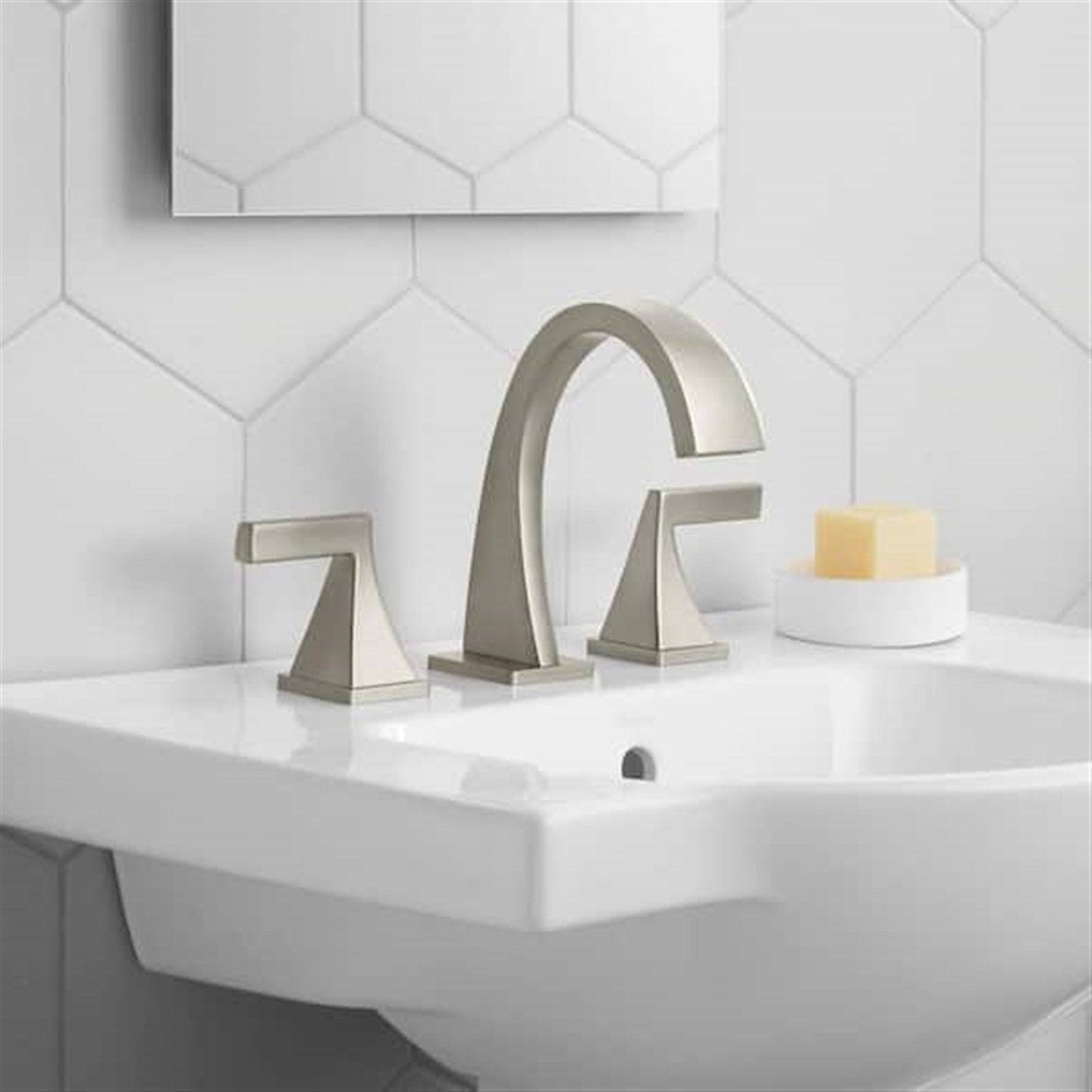 Kohler Katun 8 in. Widespread Bathroom Faucet Vibrant Brushed Nickel K-R78039-4D-BN