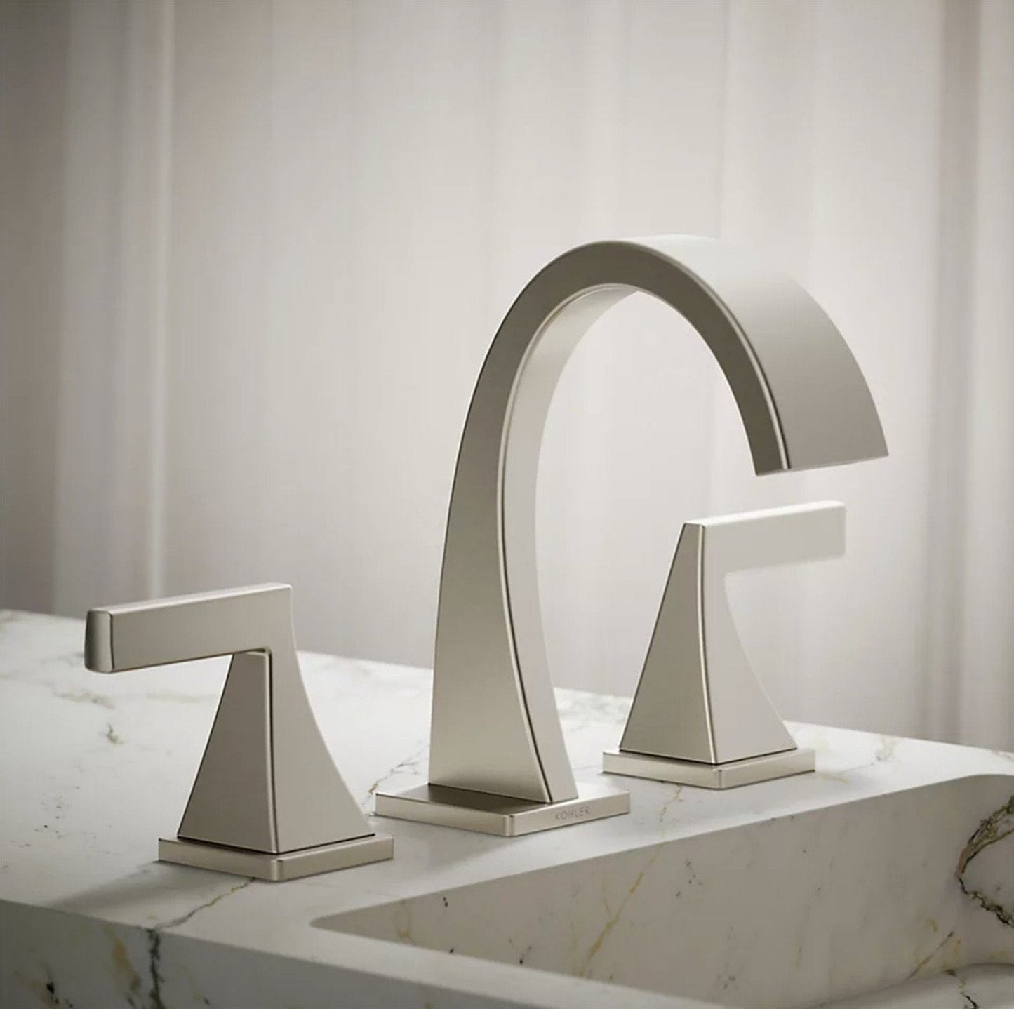 Kohler Katun 8 in. Widespread Bathroom Faucet Vibrant Brushed Nickel K-R78039-4D-BN