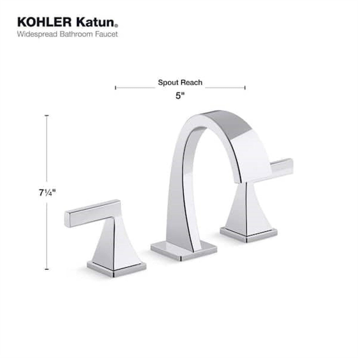 Katun 8 in. Widespread 2-Handle Bathroom Faucet in Polished Chrome
