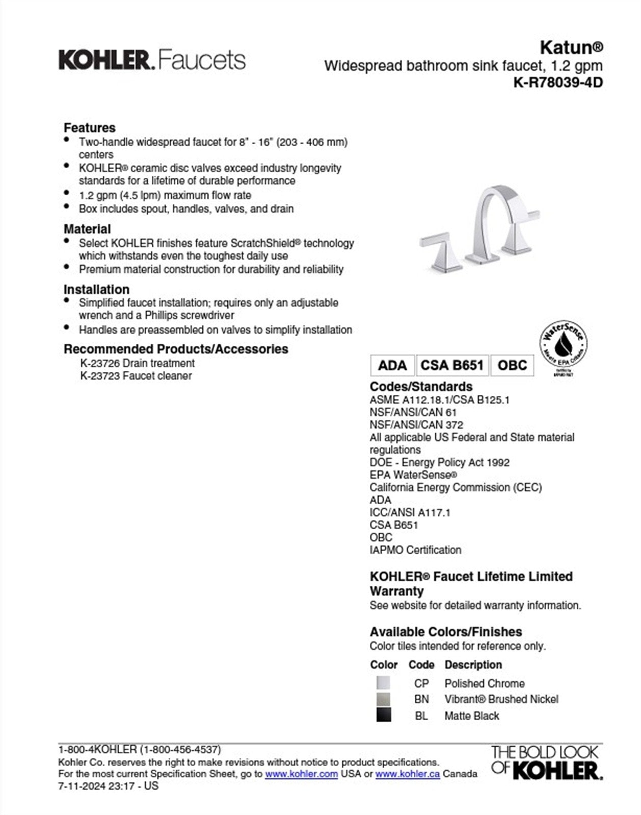 Katun 8 in. Widespread 2-Handle Bathroom Faucet in Polished Chrome