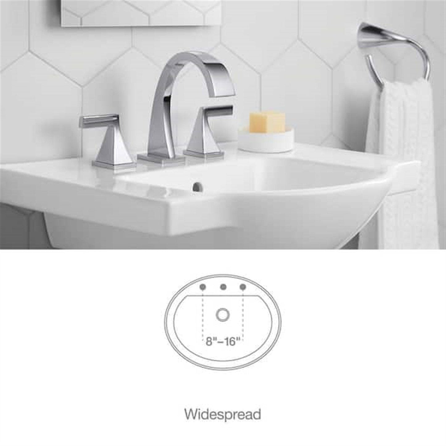 Katun 8 in. Widespread 2-Handle Bathroom Faucet in Polished Chrome