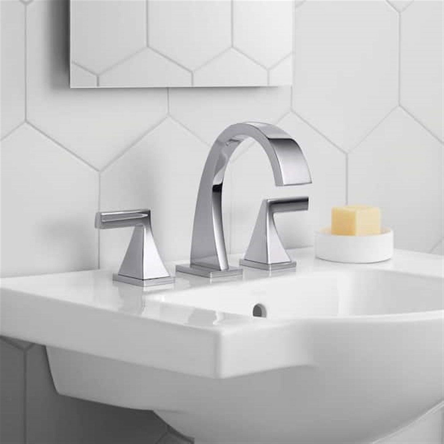 Katun 8 in. Widespread 2-Handle Bathroom Faucet in Polished Chrome