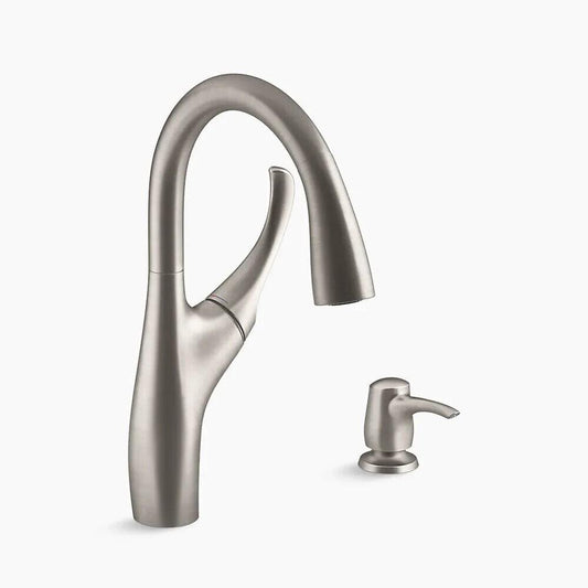 KOHLER Mazz R72511-SD-VS Pull-Down Sprayer Kitchen Faucet in Vibrant Stainless