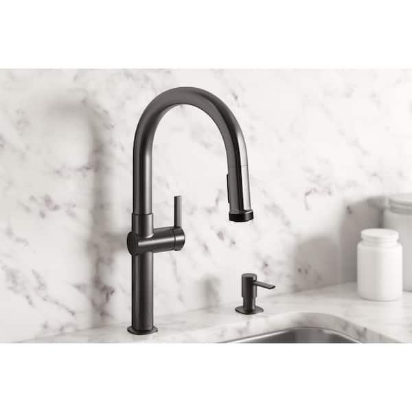 Kohler Rune 1-Handle Pull-Down Kitchen Faucet Vibrant Stainless K-R22153-SD-BLS