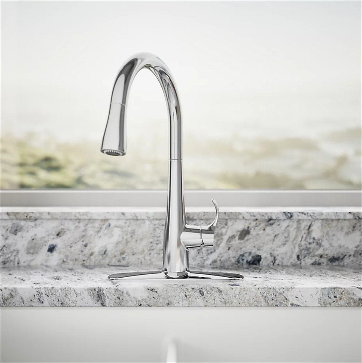 Simplice Touchless pull-down kitchen sink faucet with sprayhead K-22036-CP