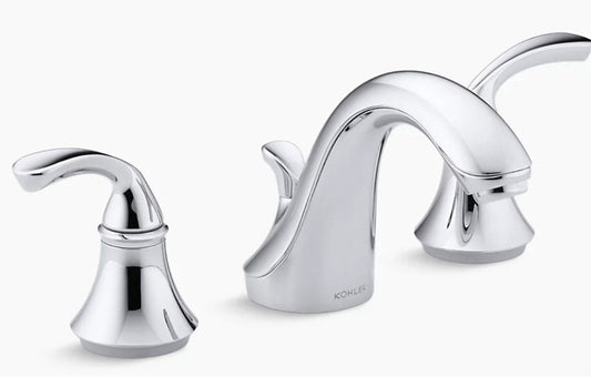 Kohler Forte Widespread bathroom sink faucet, Polished Chrome K-10272-4-CP