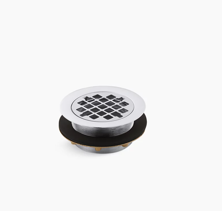 Kohler 9132-BN Shower Drain w/Grid Strainer in Vibrant Brushed Nickel