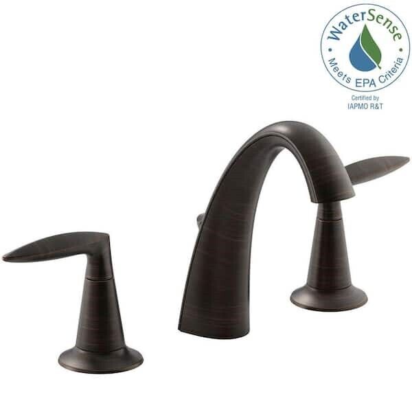 Kohler Alteo 8 in. Widespread Bathroom Faucet Oil-Rubbed Bronze K-45102-4-2BZ