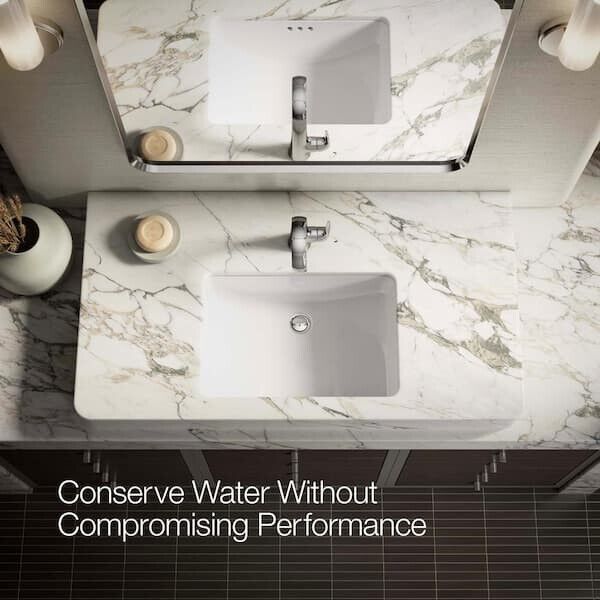 Kohler Cursiva Single Hole Bathroom Faucet Polished Chrome K-R30577-4D-CP