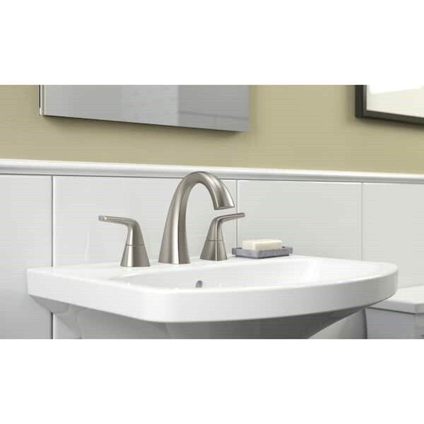 Kohler Elmbrook 8 in. Widespread Bathroom Faucet Brushed Nickel K-R21996-4D-BN