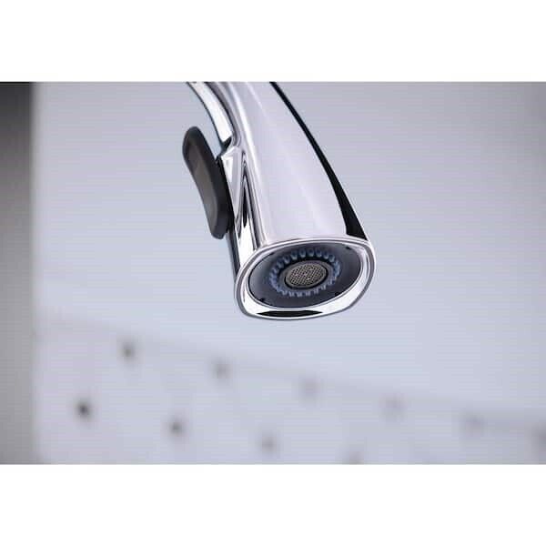 Kohler Rubicon 1 Hole Pull Down Kitchen Faucet in Polished Chrome K-R20147-SD-CP