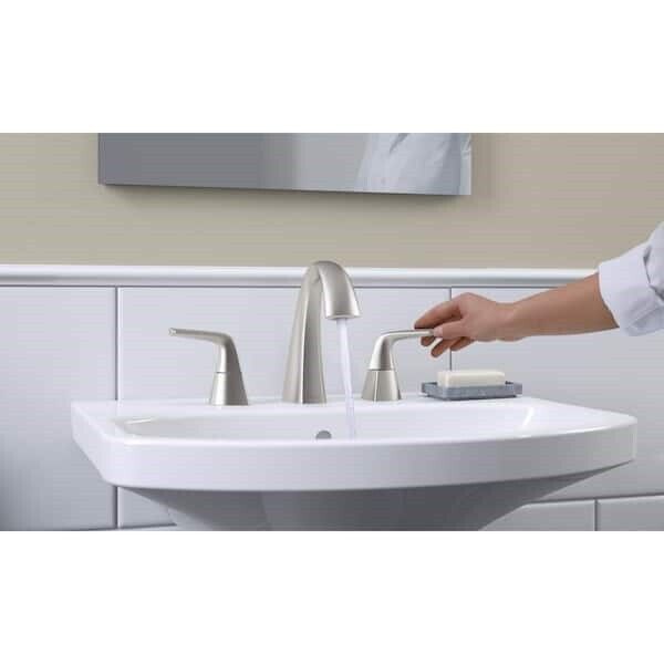 Kohler Elmbrook 8 in. Widespread Bathroom Faucet Brushed Nickel K-R21996-4D-BN