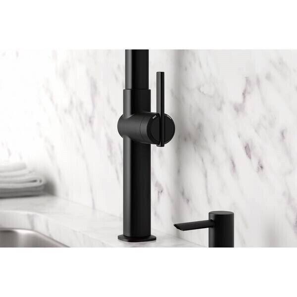 KOHLER Rune Kitchen Faucet 1-Handle Pull-Down Matte Black  K-R22153-SD-BL