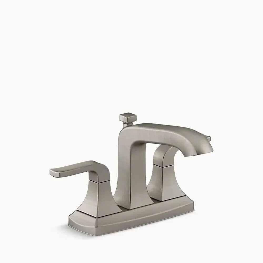 Kohler K-R76215-4D Rubicon Monoblock 2-Handle Bathroom Faucet - Brushed Nickel