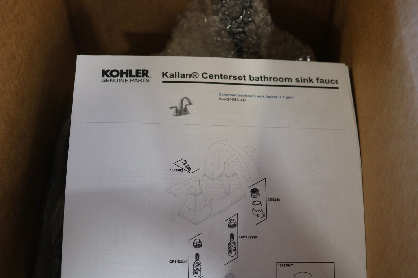 ?? KOHLER R24055-4D-2BZ Bathroom Faucet 2-Handle Centerset  in Oil-Rubbed Bronze