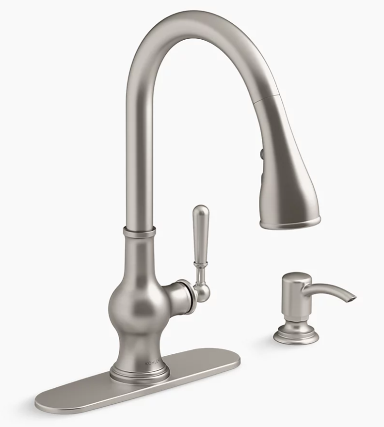 Capilano R24214-SD-VS  Single-Handle Pull-Down Sprayer Kitchen Faucet W/ Soap