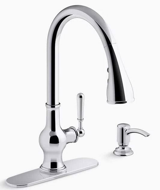 Capilano R24214-SD-CP  Single-Handle Pull-Down Sprayer Kitchen Faucet & Soap