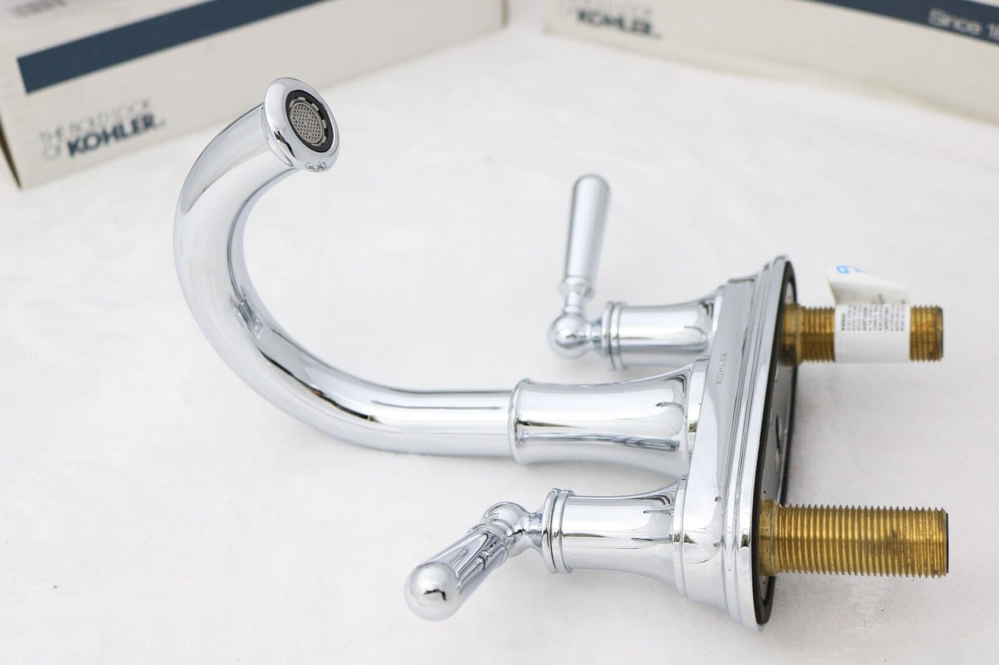 Kohler K-R30581-4D-CP Capilano 4in  Centerset 2Handle Bathroom Faucet Chrome