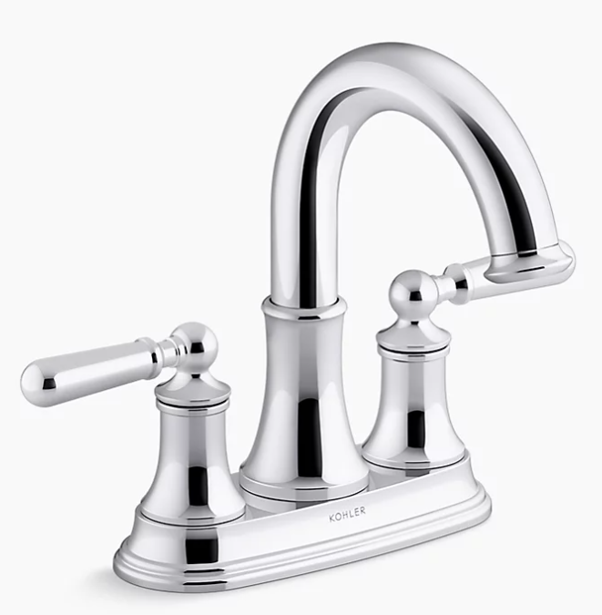 Kohler R30581-4D  Capilano Centerset bathroom sink faucet, 1.2  Polished Chrome