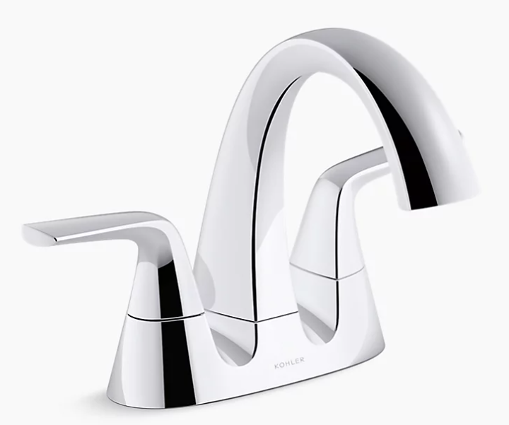 Kohler Elmbrook 4 in. Centerset 2-Handle Chrome Bathroom Faucet R21995-4D-CP