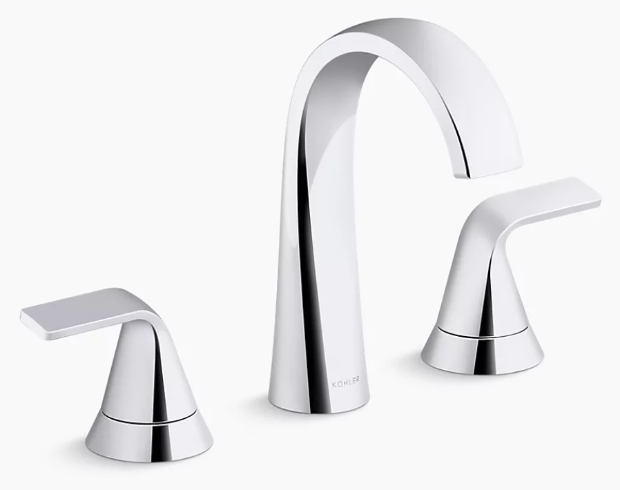 Cursiva Widespread bathroom sink faucet, 1.2 gpm R30579-4D-BN