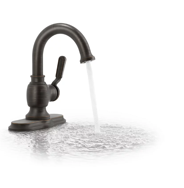 ✅ Kohler Worth Single Handle Bathroom Faucet Oil-Rubbed Bronze R76255-4D-2BZ