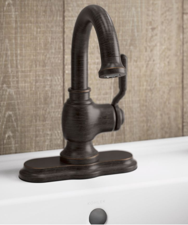 ✅ Kohler Worth Single Handle Bathroom Faucet Oil-Rubbed Bronze R76255-4D-2BZ