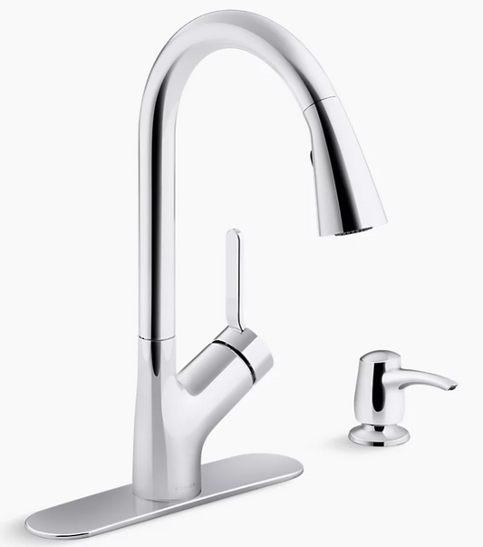 Setra Pull-down kitchen faucet with soap/lotion dispenser K-R22897-SD-CP