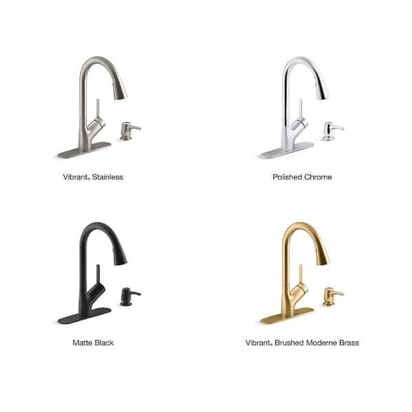 Setra Pull-down kitchen faucet with soap/lotion dispenser K-R22897-SD-BL