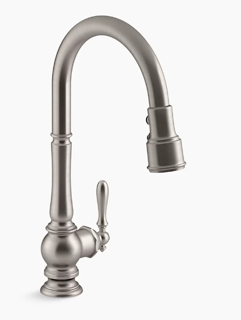 ✅Kohler Artifacts Pull-down kitchen faucet 3 Head Vibrant Stainless K-99259-VS