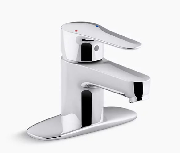 Kohler July 1-handle bathroom sink faucet, Brushed Chrome, K-98146-4-CB