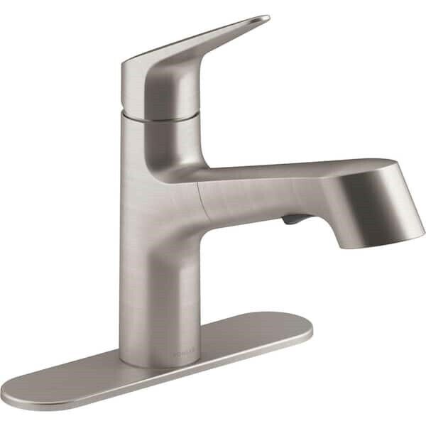 Kohler R29679-VS Pull-out kitchen sink faucet with sprayhead inVibrant Stainless