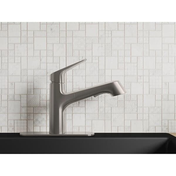 Kohler R29679-VS Pull-out kitchen sink faucet with sprayhead inVibrant Stainless