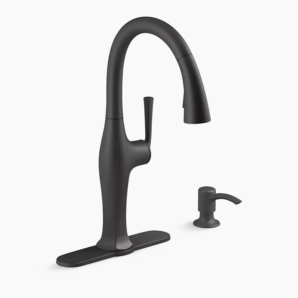 Sundae Pull-down kitchen sink faucet with soap/lotion dispenser R29475-SD-BL