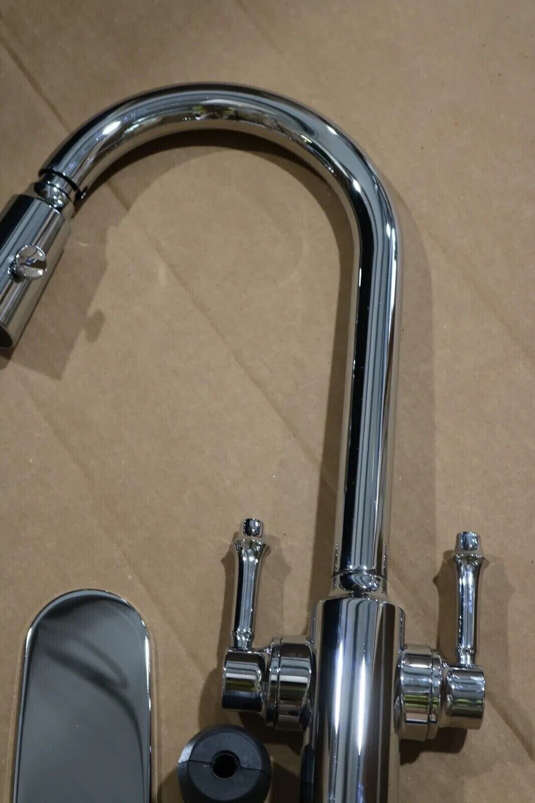 KOHLER Kitchen Faucet 17.25" Pull-Down Sprayer W/Soap Dispenser Polished Chrome