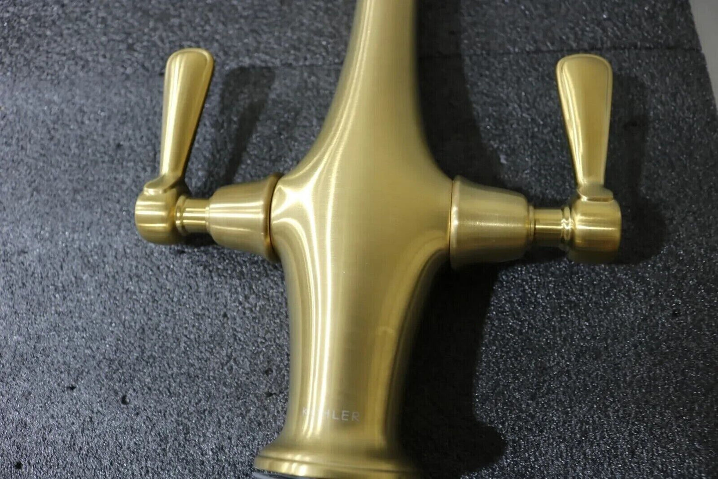 KOHLER K-R29473-SD-2MB Pannier Pull Down Sprayer Kitchen Faucet Brushed Brass