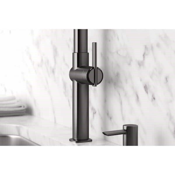 KOHLER R22153-SD-BLS Single-Handle Pull-Down  Kitchen Faucet in Black Stainless