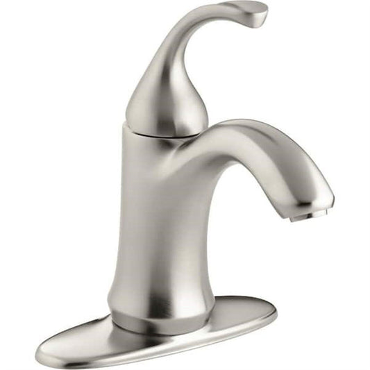 Kohler Forte Single Hole Bathroom Faucet Brushed Nickel K-10215-4-BN