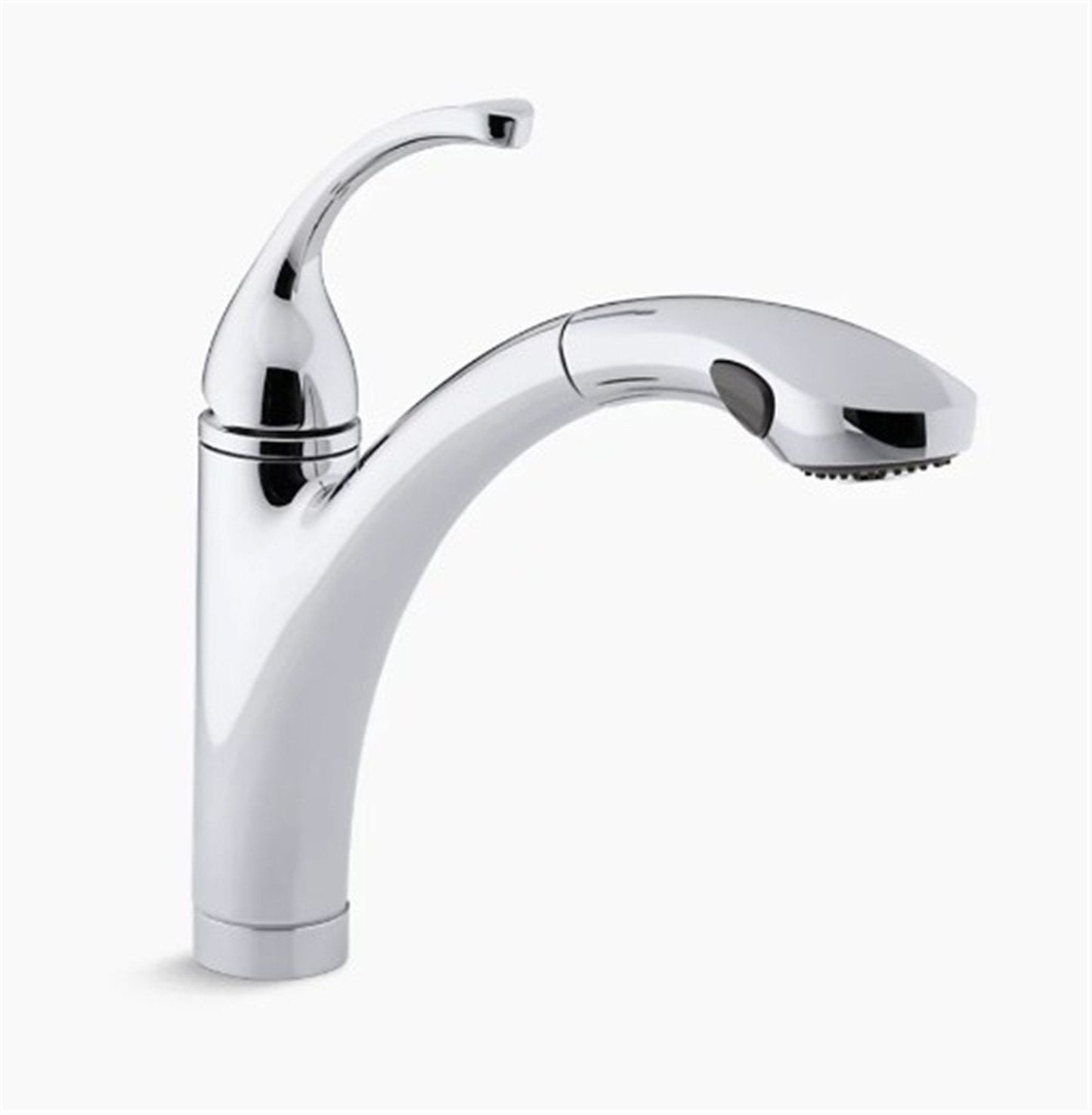 Kohler Forté Single Handle Pull-Out Sprayer Kitchen Faucet - Polished Chrome (K-10433-CP)