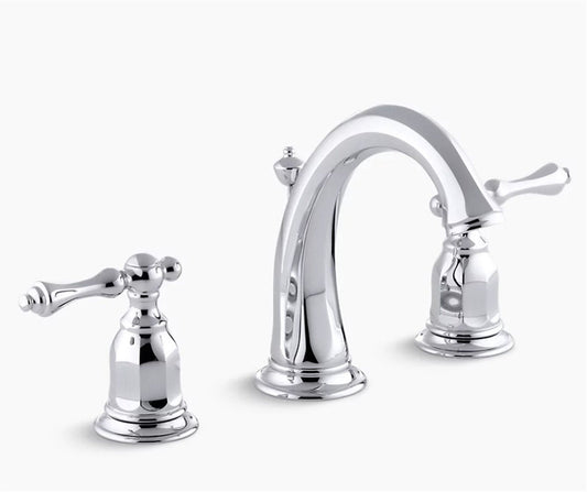 Kohler Kelston 8 in. Widespread 2-Handle Low-Arc Bathroom Faucet K-13491-4-CP