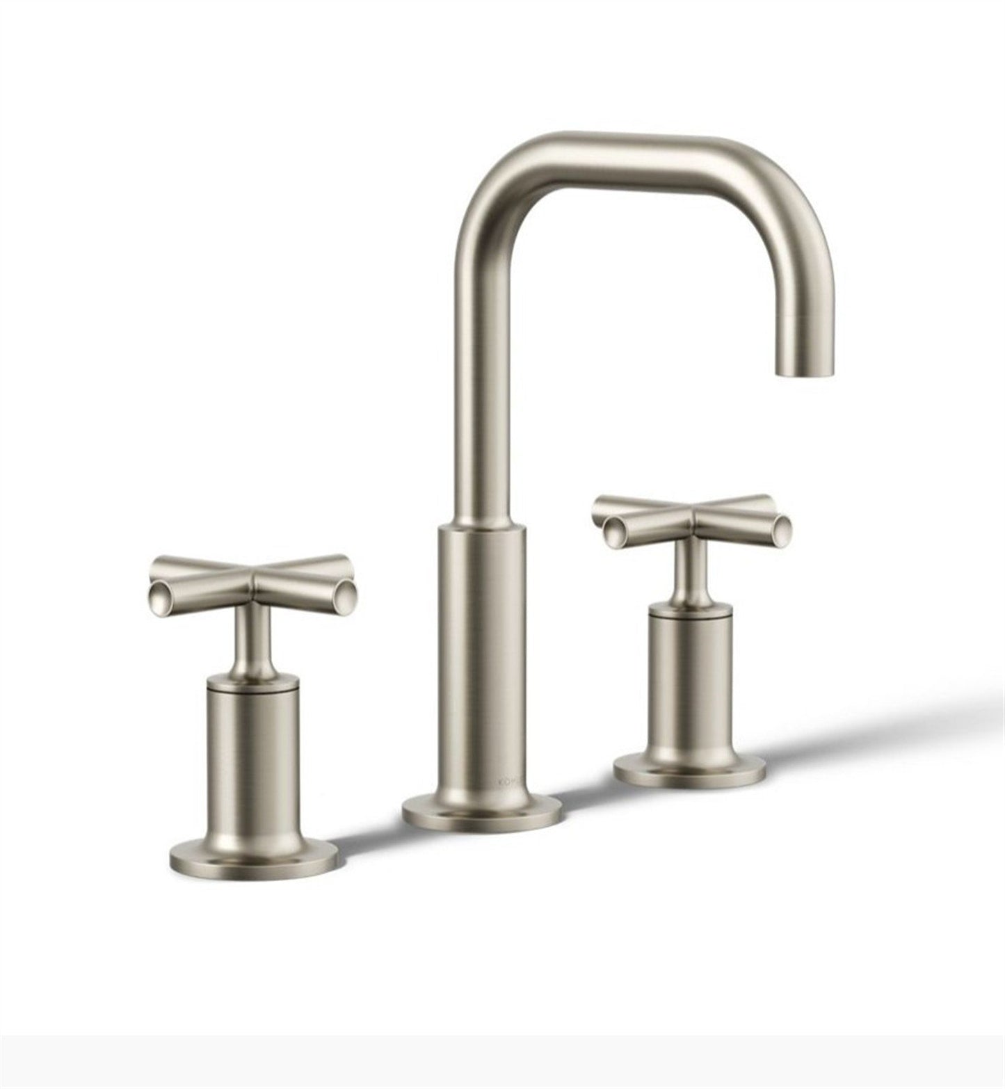 Kohler Purist Widespread bathroom faucet Cross hande Brushed Nickel K-14406-3-BN