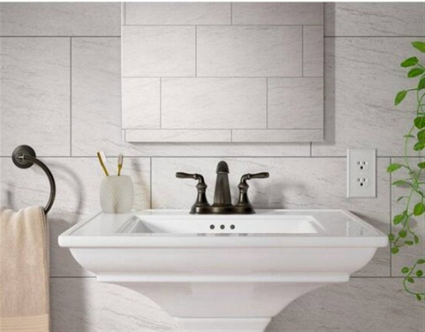 Kohler Devonshire Bathroom faucet, 1.2 gpm Oil-Rubbed Bronze K-393-N4-2BZ