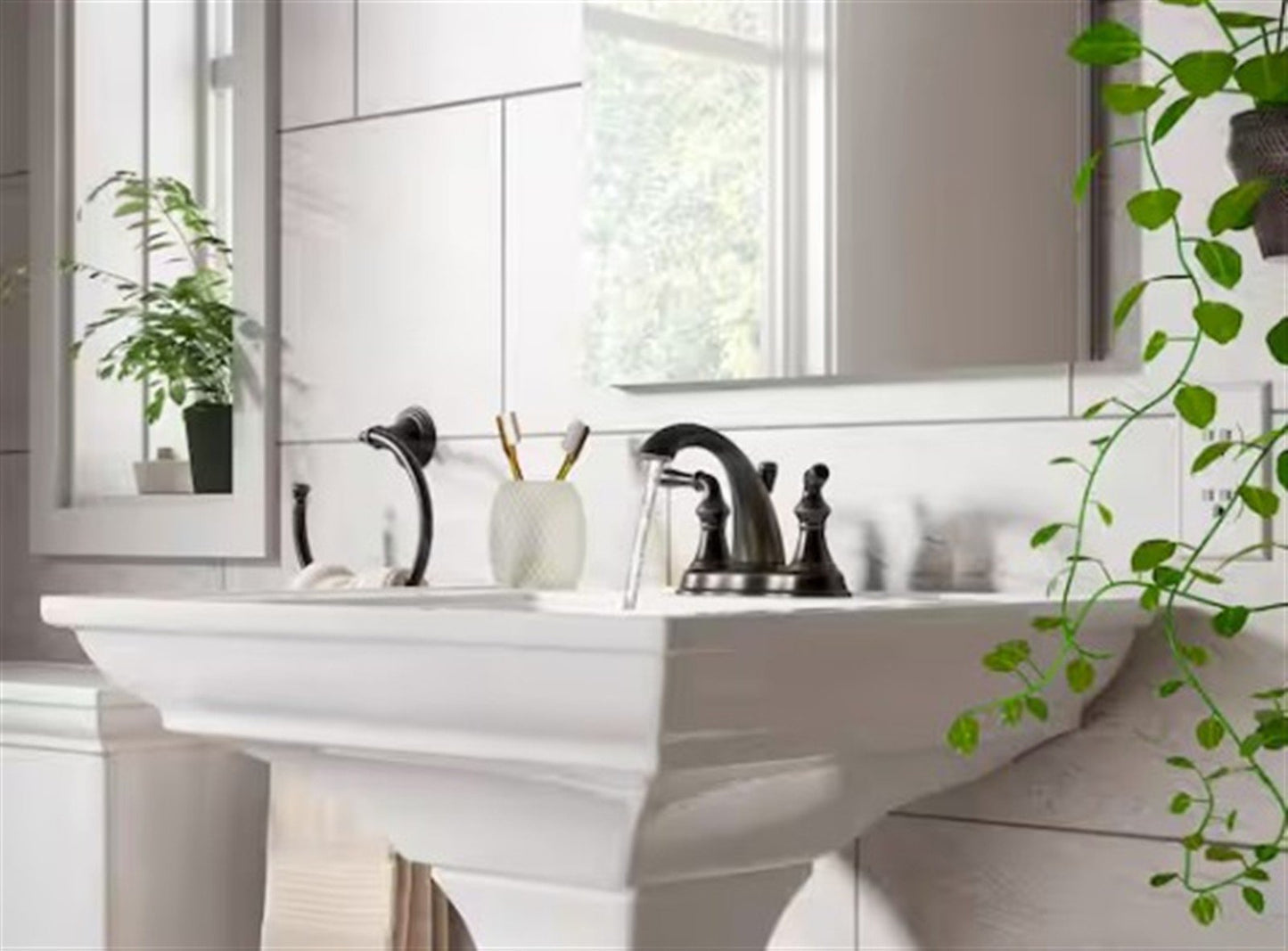 Kohler Devonshire Bathroom faucet, 1.2 gpm Oil-Rubbed Bronze K-393-N4-2BZ