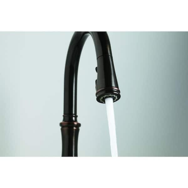 Kohler Bellera Single-Handle Pull-Down Sprayer Kitchen Faucet with DockNetik and Sweep Spray in Oil-Rubbed Bronze K-560-2BZ