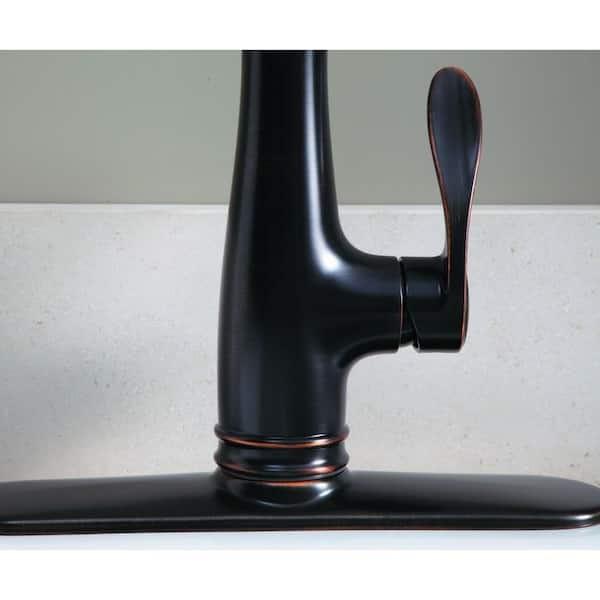 Kohler Bellera Single-Handle Pull-Down Sprayer Kitchen Faucet with DockNetik and Sweep Spray in Oil-Rubbed Bronze K-560-2BZ