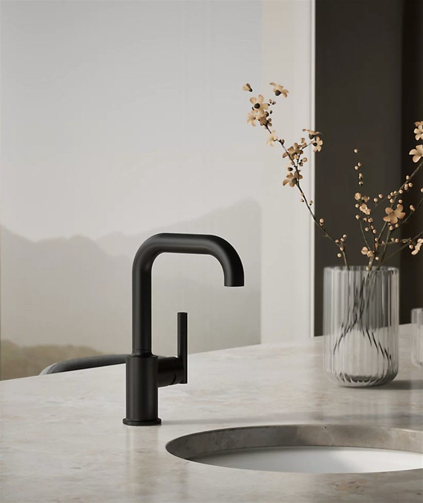 Kohler Purist 1 Hole Standard Kitchen Faucet in Vibrant Stainless K-7509-VS