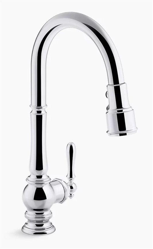 Kohler Artifacts 1-Handle Pull-Down Kitchen Faucet Polished Chrome K-99259-CP