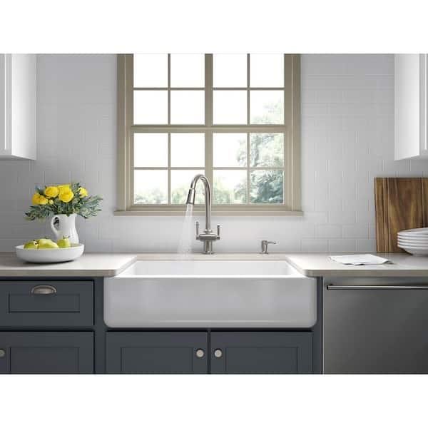 Kohler Thierry Pull Down Kitchen Faucet w/soap Vibrant Stainless K-R22969-SD-VS