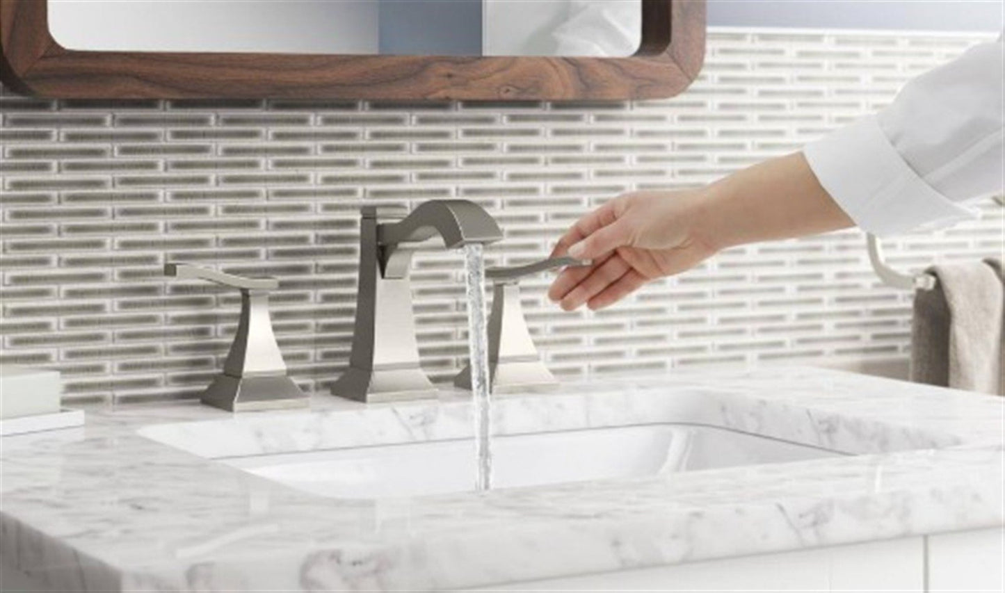 Truss Widespread bathroom sink faucet, 1.2 gpm K-R24060-4D-BN